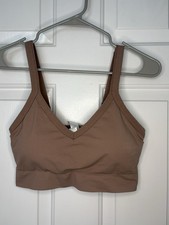 Spanx Women's Beige Bralette Bra Full Coverage Pullover Stretch Size XL