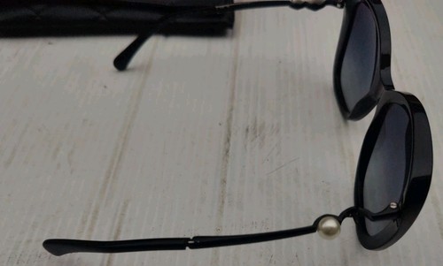 CHANEL 5339-H c.501/S6 55o18 140 3N Sunglasses, Black Matte/Purple! With Case! - Picture 6 of 16