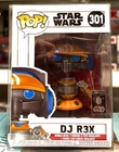 DJ R3X 301 Funko Pop STAR WARS DJ R3X Vaulted GALAXY'S EDGE DISNEY w/PROTECTOR