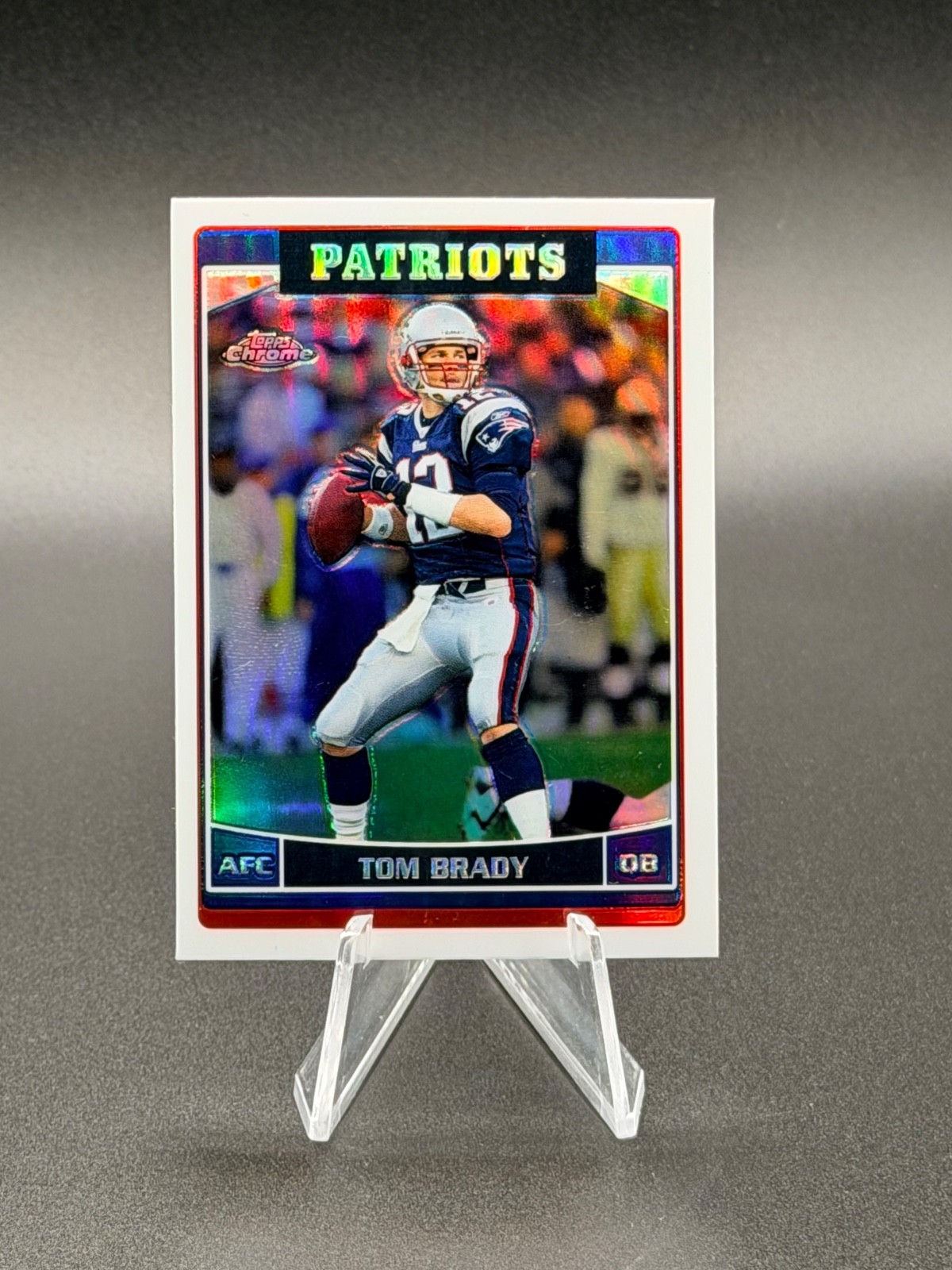 TOM BRADY 2006 Topps Chrome #106 Refractor