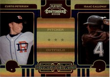 2008 Playoff Contenders Draft Class Black #2 Curtis Petersen Isaac Galloway /100