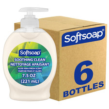 Moisturizing Liquid Hand Soap, Soothing Clean Aloe Vera - 7.5 Fl Oz Pack of 6 