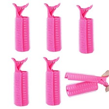 5 Pcs 2 in 1 Hair Rollers with Clip, Large Size Self-Grip Curlers for Fluffy ...