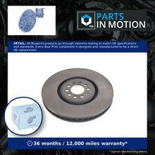 Image of Brake Disc Single Vented Front Left 334mm ADV1843121 Blue Print 8N0615301B New