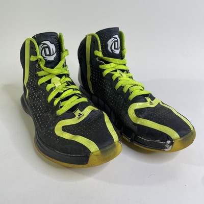 Adidas D Rose Midnight Electric Neon Green Basketball Shoes Size 11