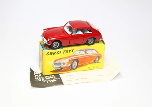 Corgi 327 M.G.B GT In Original Box - Near Mint 1960s Vintage Model