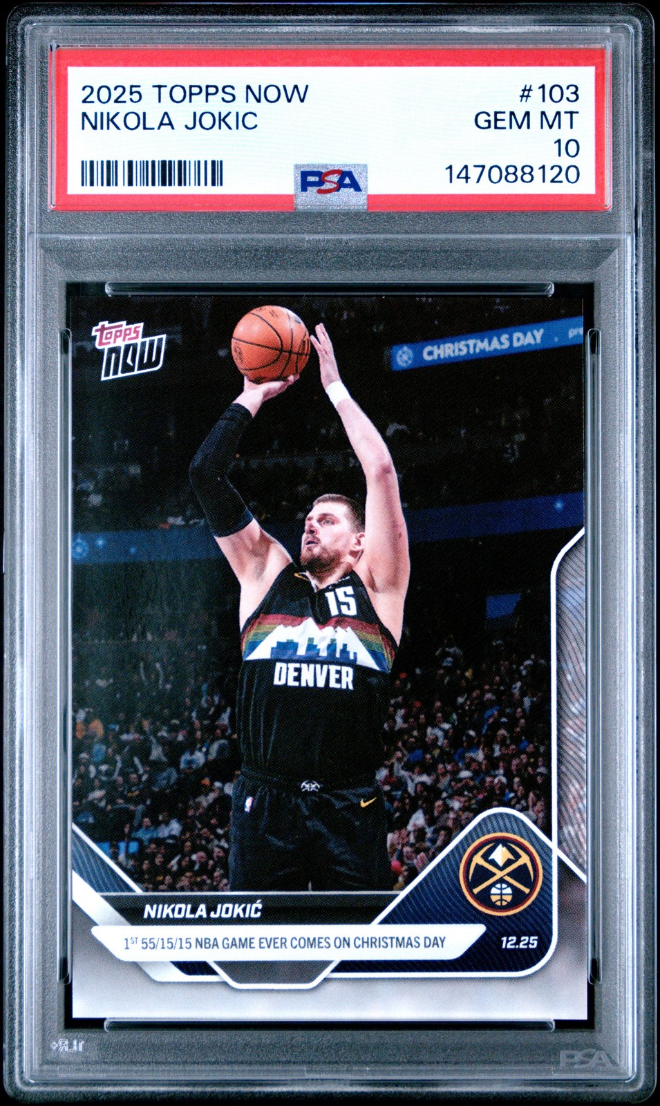 2025 Topps Topps Now #103 Nikola Jokic front
