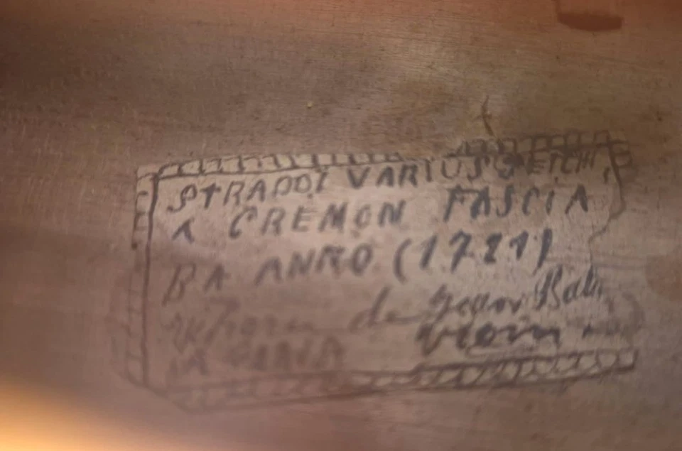 Violon Straddi Varius Jetchi Cremon Fascia Anno 1721 Réparé Jean Baptiste Viom - Image 2 of 4