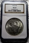 1924 Peace Silver Dollar $1 NGC MS64 Choice Uncirculated Great Luster