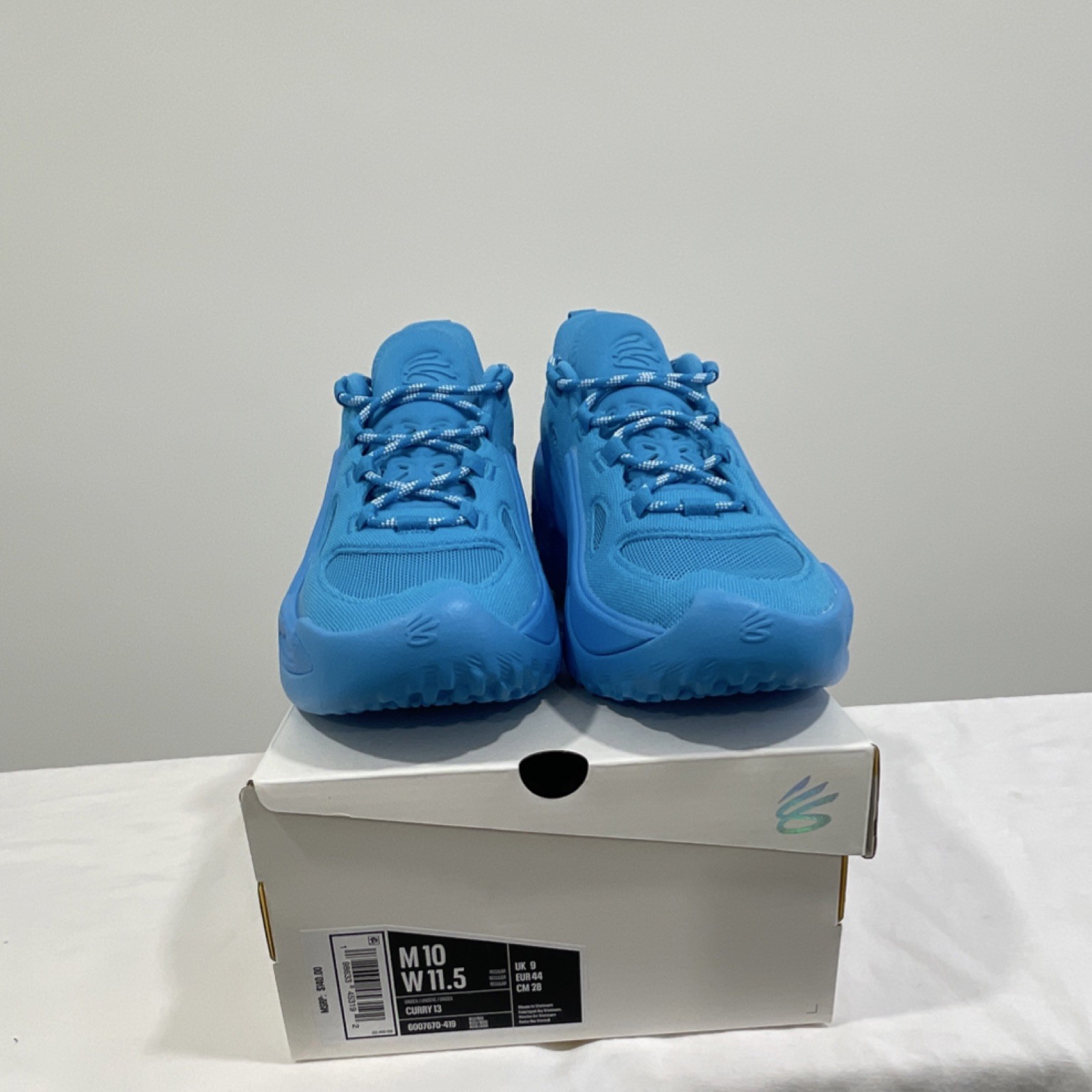 Under Armour Curry 13 Blue Low Top Basketball Sneaker Lace U