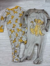 DISNEY BABY 3 MONTHS   infant Lion King sleeper set with zippers great cond