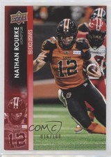 2022 Upper Deck CFL Exclusives 16/100 Nathan Rourke #1 0wr