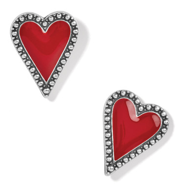Brighton DAZZLING LOVE Red Heart Earrings Style: D30253 MSRP: $40 NWT