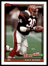 1991 Topps Ickey Woods Cincinnati Bengals #246
