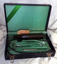 Master Electric Violet Ray Wand, Attachment, and Case Quack Medical Device