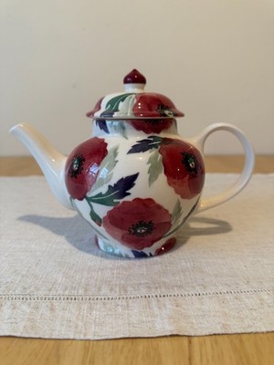 Emma Bridgewater Red Poppies Flower 2 Becher Teekanne PROBE LG selten
