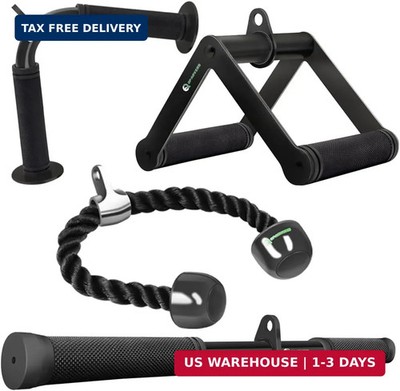 QPARVERS Cable Machine Attachment Set LAT Pulldown Attachments Weight Machine Ac