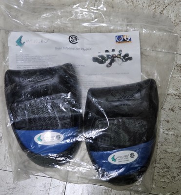 Pair WILKURO XL CSA Steel Toe Cap PVC Safety Overshoes Blue WIL001-11