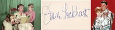JUNE LOCKHART SIGNED CARD Actor (Dec.) 1960s LOST IN SPACE TV LASSIE - Large Sig JUNE LOCKHART SIGNED CARD Actor (Dec.) 1960s LOST IN SPACE TV LASSIE - Large Sig