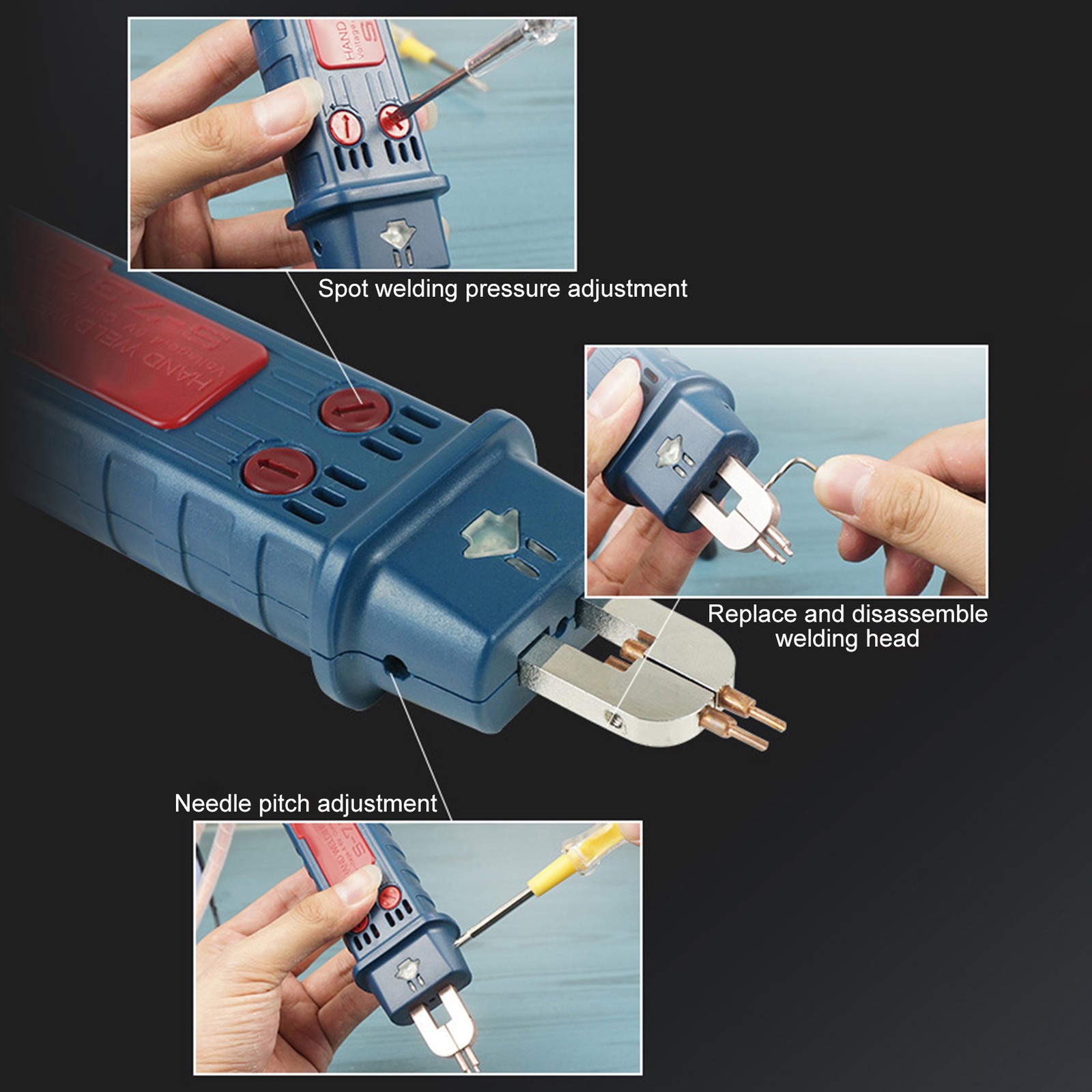 Hand Welding Pen Integrated Spot Welder Tool With Trigger Switch Soldering Iron