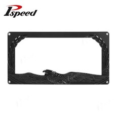 Glossy Black Usa Size Universal 3d Eagle Plastic License Plate Frame Cover Pvd