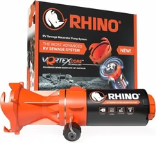 Camco Rhino Camper/RV Sewer Macerator Pump System - VortexCore Technology Grinds