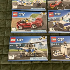 Lego Manual Instruction Books City 60138 60139 High Speed Chase Mobile Command