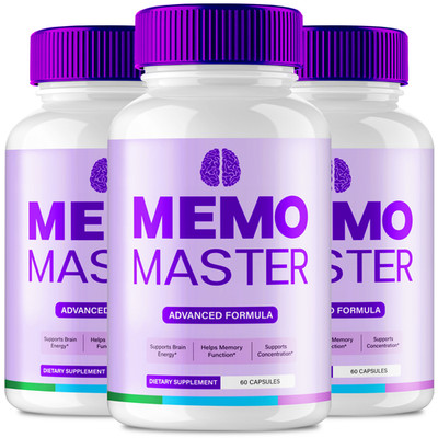 (3 Pack) Memo Master Brain Health Capsules, Advanced MemoMaster Memory & Focus