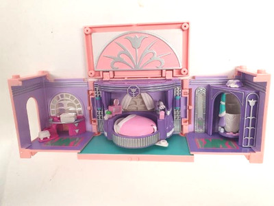 Polly Pocket Dream Builders, Hauptschlafzimmer, m. Himmelbett, Frisiertisch usw