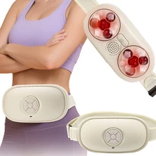Electric Abdominal Massager, Bian Stone Tummy Kneading Instrument,Anti Cellulite