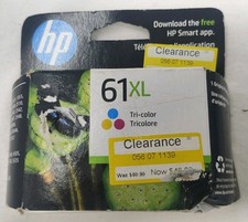 HP 61XL Tri-Color High Yield Ink Cartridge CH564WN Exp May 2026