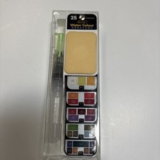 Superior Watercolor Travel Set - 25 Colors W/Sponge Pen