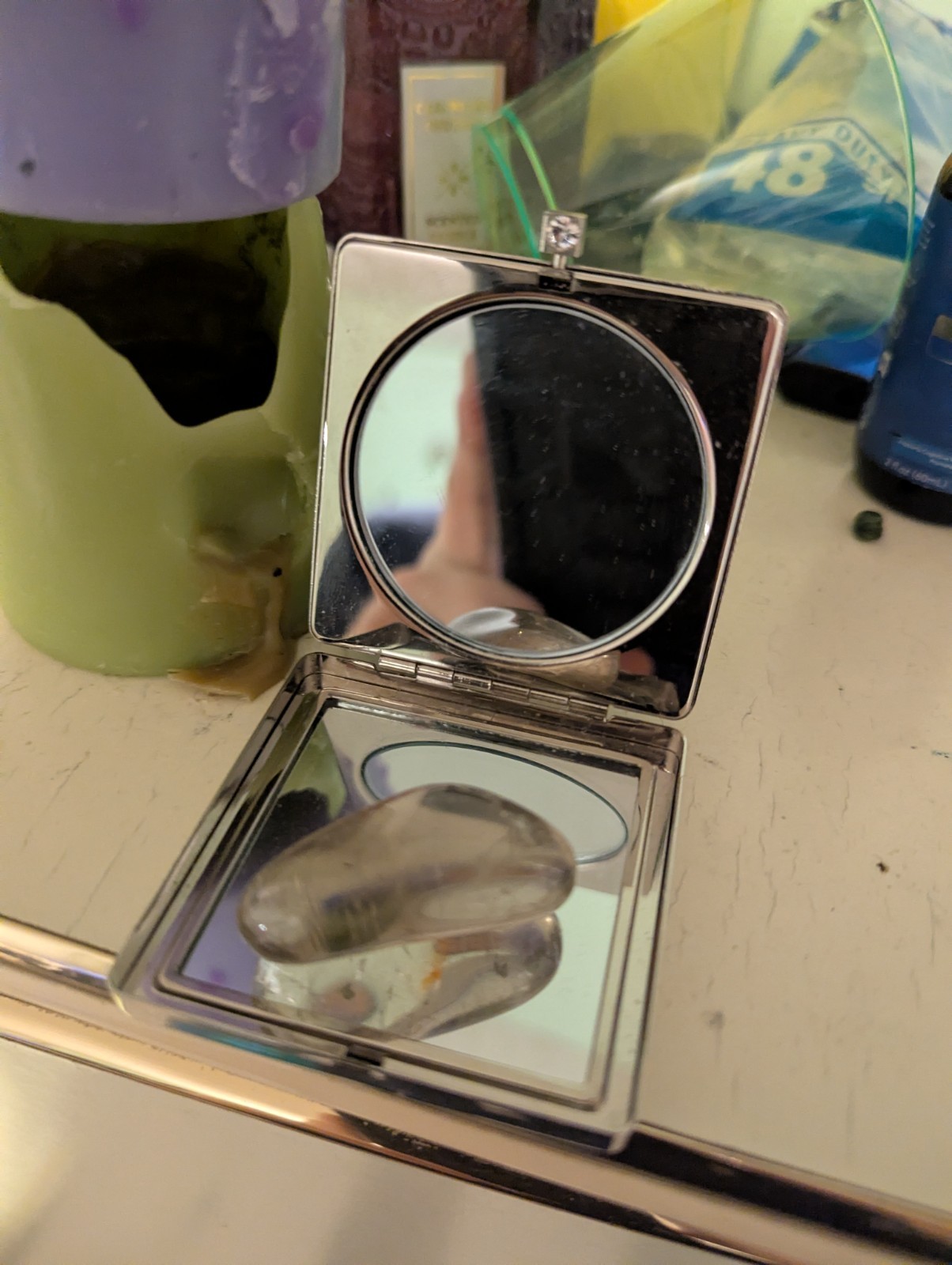 Irregular Ovular Transparent Stone - image 22