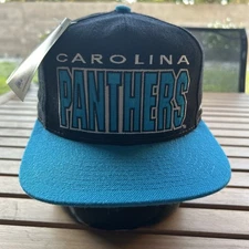 Vintage 90s Carolina Panthers Apex One NFL Pro Line SnapBack Hat NWT Rare Wool