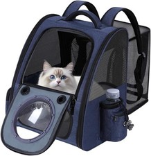Bubble Cat Backpack Carrier Expandable Breathable Pet Backpack Large Space