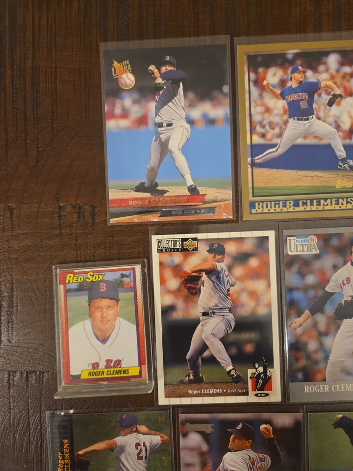 Lot of Roger Clemens Cards MLB Baseball HOF Boston Red Sox Topps Fleer Upper... - Image 3 of 4