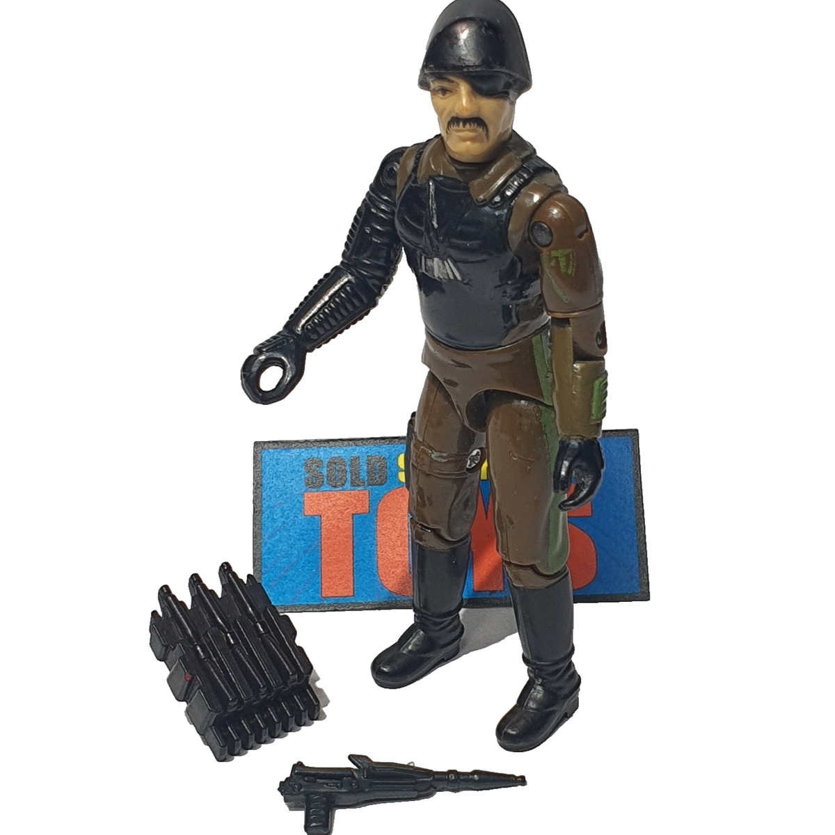 Vtg GI Joe MAJOR BLUDD action figure A 100% COMPLETE original 1983