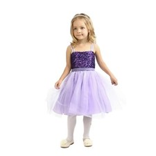 NEW Flower Girl Easter Wedding party Dress sequin tutu purple 4 6 8 10 12 reg 45