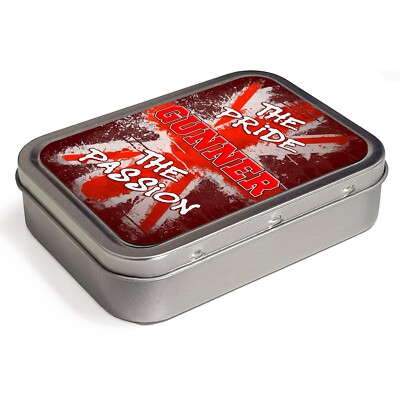 arsenal tobacco tin Personalised Arsenal Tobacco Tin Football Retro 2oz Baccy Pride & Passion  PR02