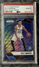 2016-17 Panini Blue Wave Prizm Ben Simmons #1 PSA 10 Gem MT Rookie RC 22/99
