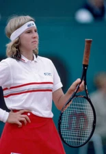 Andrea Jaeger of the USA reacts during the French Open Tennis Cha - Old Photo