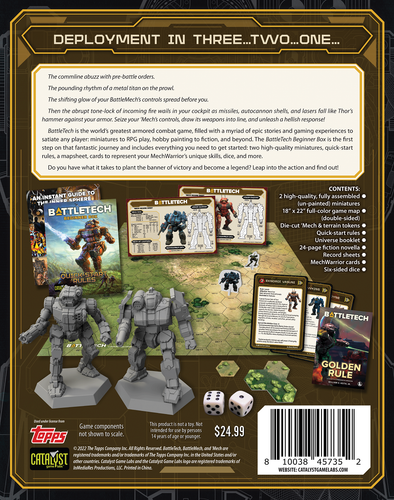 CAT35020M - BattleTech - "BattleTech Beginner Box Merc Cover" (Catalyst) - Picture 2 of 2