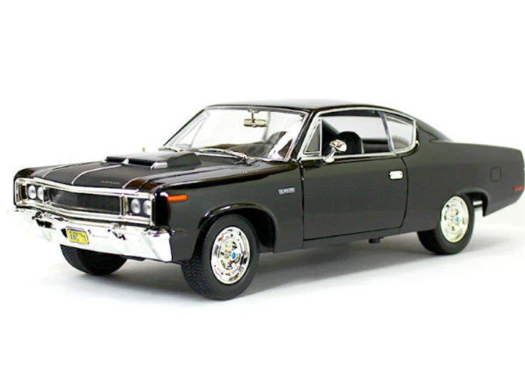 1970 AMC REBEL BLACK 1:18 DIECAST MODEL CAR BY ROAD SIGNATURE