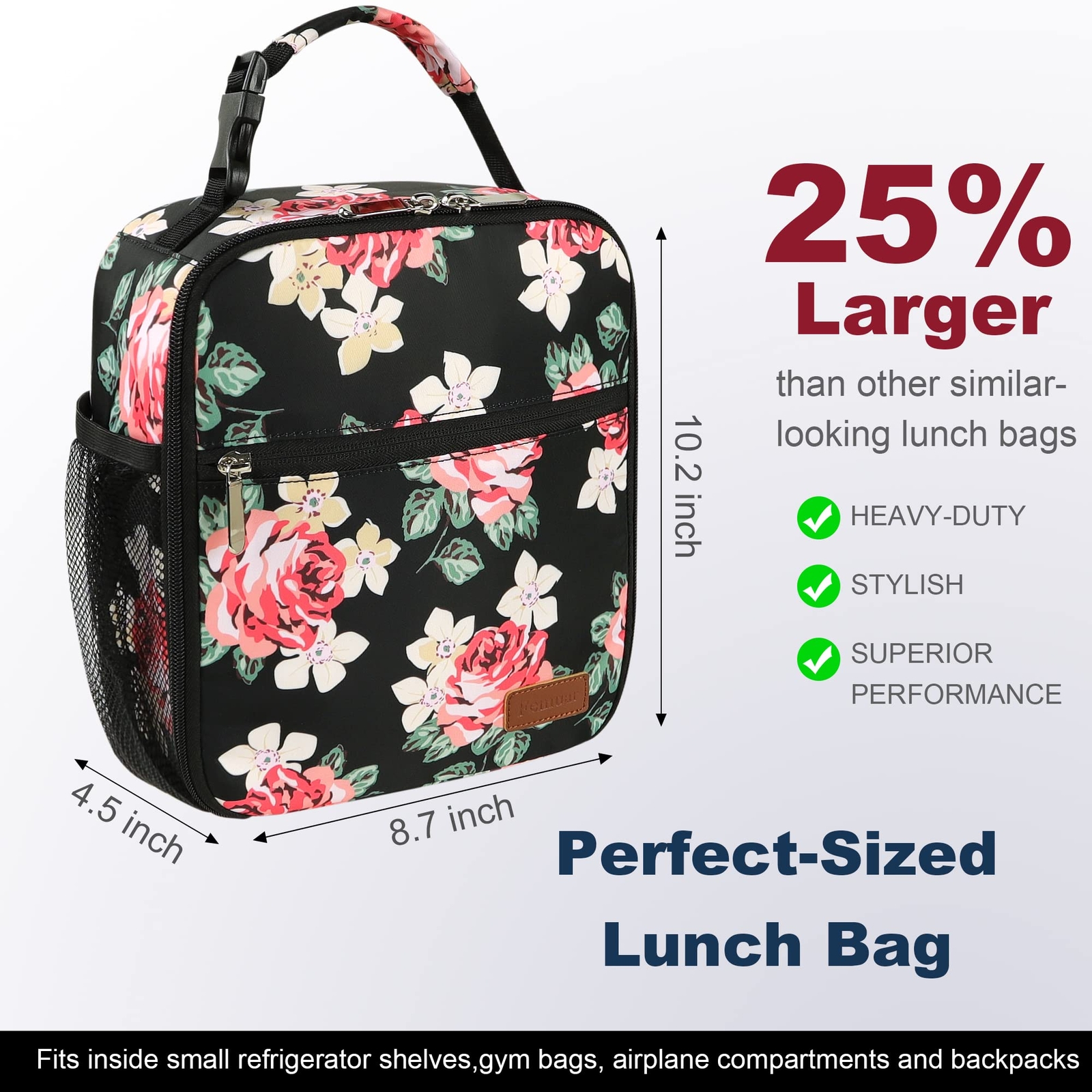 Lunch Box for Men Women Adults Small Lunch Bag for Office Work Picnic - Reusa...