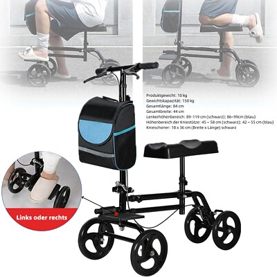 Orthopädischer Knieroller Knie-Walker Scooter Krückenersatz Bis Zu 150kg
