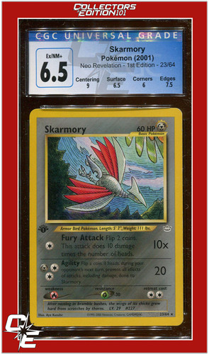 Skarmory (1st Edition) graded CGC 6.5 for sale on eBay
