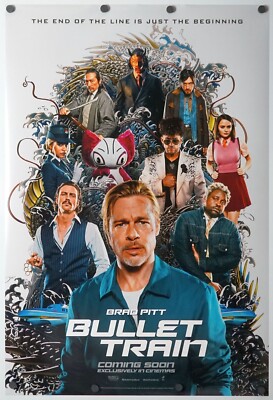 Bullet Train - original DS movie poster - 27x40 D/S 2022 Brad Pitt INTL A