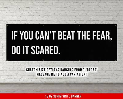 Fearless Fitness Banner - Gym Wall Art - Motivational Sports Decor