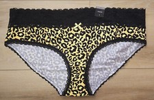 NWT Torrid Curve Plus Yellow Animal Cotton Lace Mid-Rise Hipster Panties 1 1X