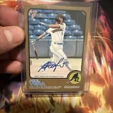 2022 Topps Heritage Minors AUTO #ROA-AV Arol Vera Los Angeles Angels Gold 3/25